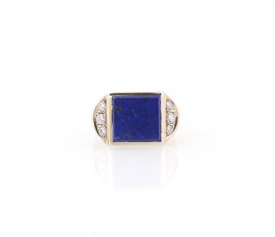 Brillant Lapislazuli Ring - Schmuck