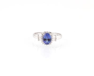 Diamant Tansanit Ring - Schmuck