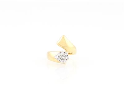 Brillantdamenring zus. ca. 0,70 ct - Schmuck