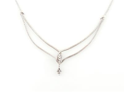 Brillantcollier zus. ca.0,50 ct - Schmuck