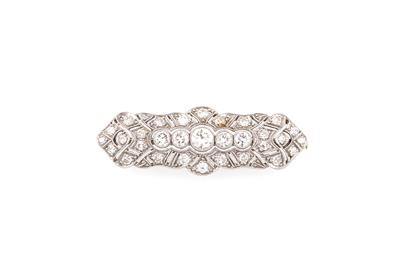 Diamantbrosche zus. ca. 1,30 ct - Schmuck