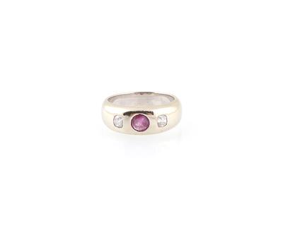 Diamant Rubin Ring - Klenoty