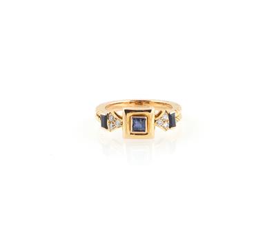 Brillant Saphir Ring - Schmuck