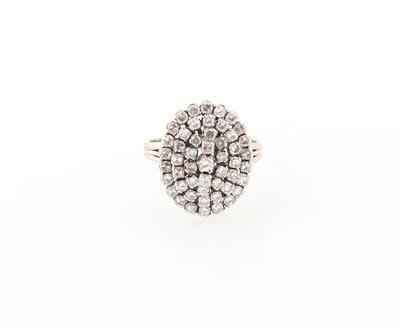 Achtkantdiamantring zus. ca. 1,60 ct - Gioielli