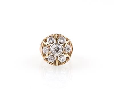 Altschliffdiamant Ring zus. ca. 2,35 ct - Klenoty