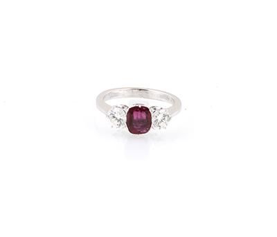 Brillant Rubin Ring - Klenoty