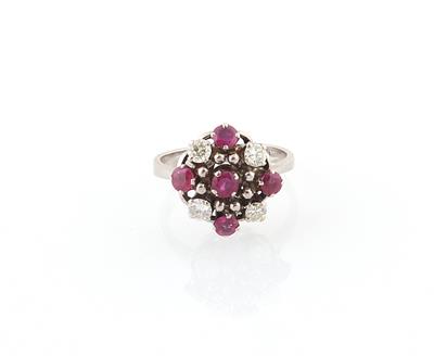 Brillant Rubin Ring - Schmuck