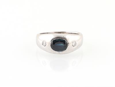 Brillant Saphir Ring - Schmuck