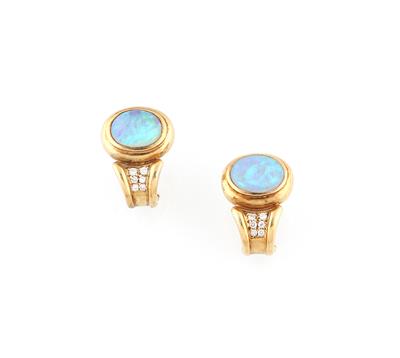 Brillant Opal Ohrclips - Jewellery