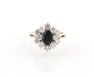 Brillant Saphir Ring - Klenoty