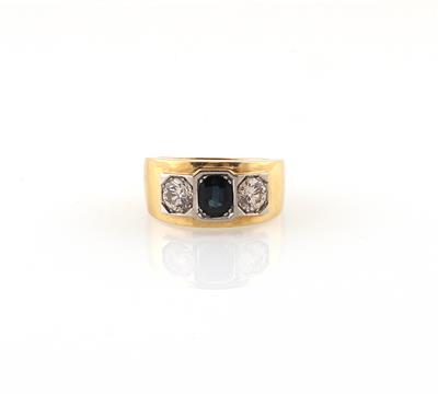 Brillant Saphir Ring - Klenoty