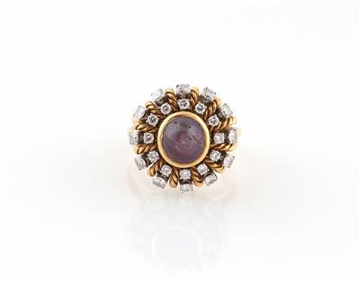 Sternrubin Ring ca. 4 ct - Schmuck