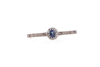 Diamant-Saphirbrosche - Jewellery