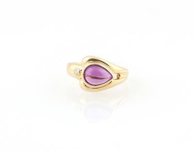 Brillant Amethyst Ring - Schmuck