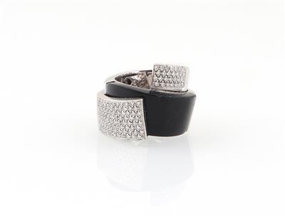 Brillant Onyx Ring - Schmuck