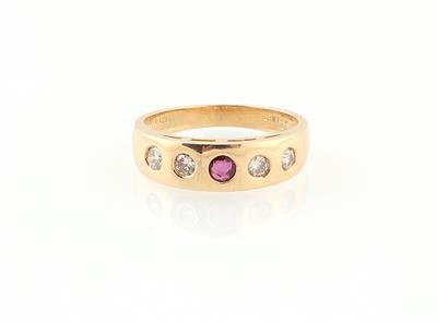 Brillant Rubin Ring - Gioielli