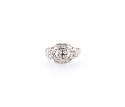 Brillantring zus. ca. 1,05 ct - Klenoty