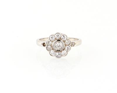 Diamantdamenring zus. ca. 0,90 ct - Jewellery