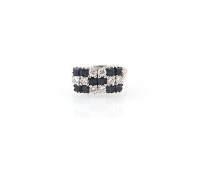 Brillant Saphir Ring - Schmuck