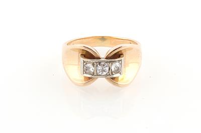 Altschliffdiamant Ring zus. ca. 0,30 ct - Gioielli