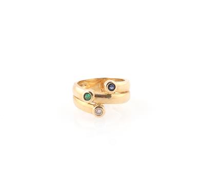 Brillant Farbstein Ring - Jewellery