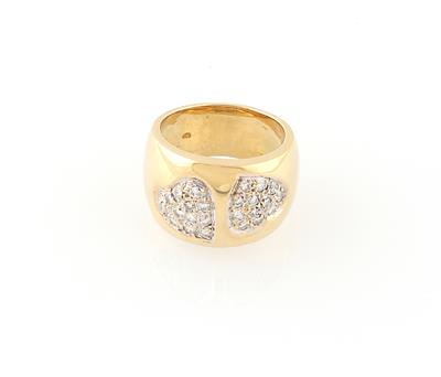 Brillantring Herz zus. ca. 0,40 ct - Sommerauktion Schmuck