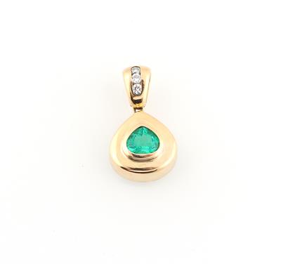 Smaragd Brillantanhänger - Jewellery