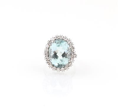 Aquamarinring ca. 12 ct - Jewellery