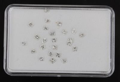 Lose Diamanten im modifizierten Prinzessschliff zus. 1,90 ct H-J/vsi-si - Exclusive diamonds and gems