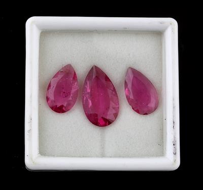 Lot aus losen Turmalinen im Tropfenschliff 9,06 ct - Diamanti e pietre preziose esclusivi