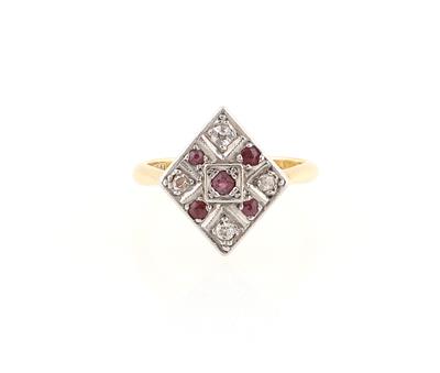 Diamant Rubinring - Gioielli