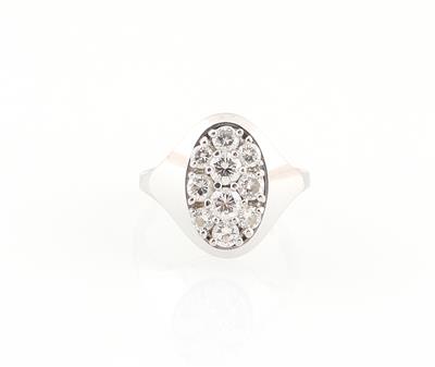 Brillantring zus. ca. 0,90 ct - Klenoty