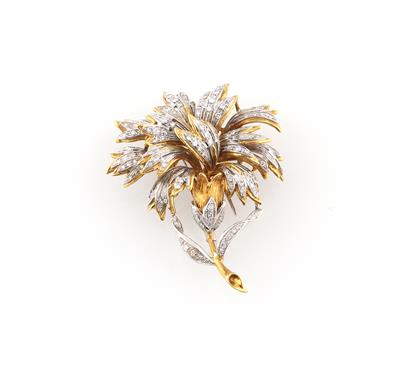 Diamantbrosche zus. ca. 2,80 ct - Jewellery