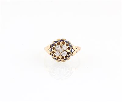 Altschliffdiamant Ring zus. ca. 0,35 ct - Gioielli