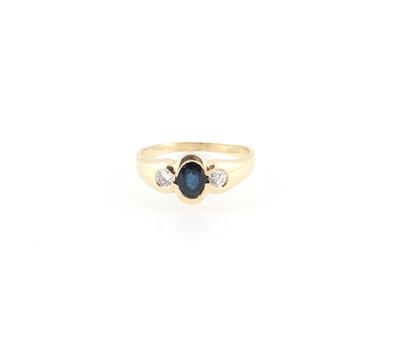 Brillant Saphir Ring - Schmuck