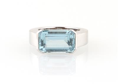 Aquamarinring ca. 5,40 ct - Gioielli