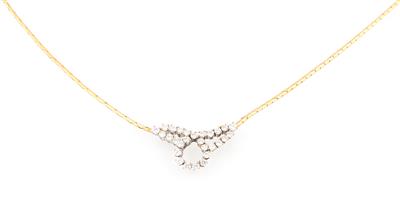 Brillantcollier zus. ca.1,10 ct - Klenoty