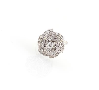 Diamantring zus. ca. 1,20 ct - Klenoty