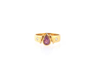 Brillant Rubin Ring - Autumn Auction – Diamonds, coloured stones and gemstones