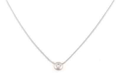 Brillant Solitär Collier ca. 0,10 ct - Herbstauktion - Diamanten, Farb- und Schmucksteine