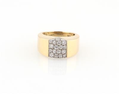 Brillantring zus. ca. 1,00 ct - Klenoty