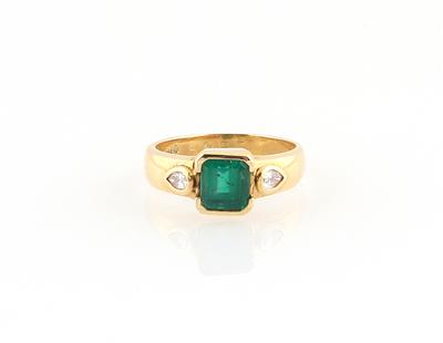 H. Stern Diamant Smaragd Ring - Klenoty