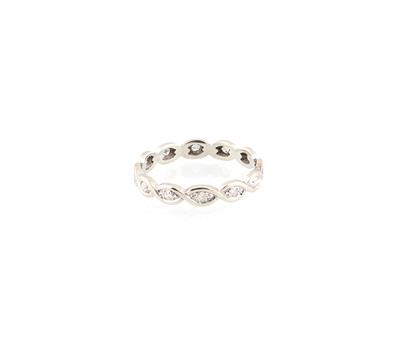 Achtkantdiamant Memoryring zus. ca. 0,25 ct - Schmuck