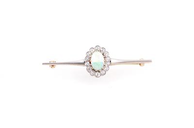 Diamant Opal Brosche - Schmuck