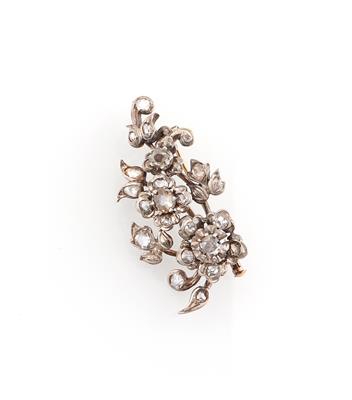 Diamantbrosche zus. ca. 0,95 ct - Jewellery