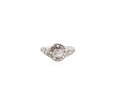 Altschliffdiamant Ring zus. ca. 0,55 ct - Klenoty