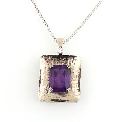 Brillant Amethystanhänger - Schmuck