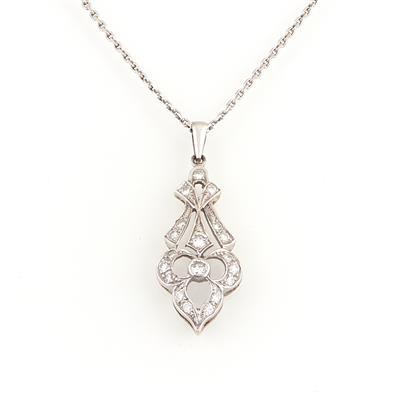 Brillant Anhänger zus. ca. 0,40 ct - Schmuck