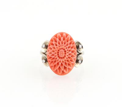 Brillant Korallenring - Jewellery