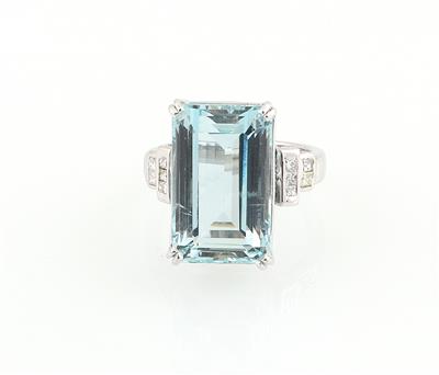 Aquamarinring ca. 16,70 ct - Schmuck